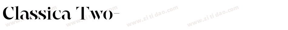 Classica Two字体转换